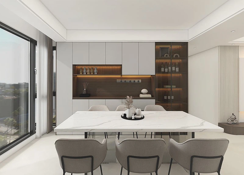 grey PET dining room cabinet grey PET dining room cabinet