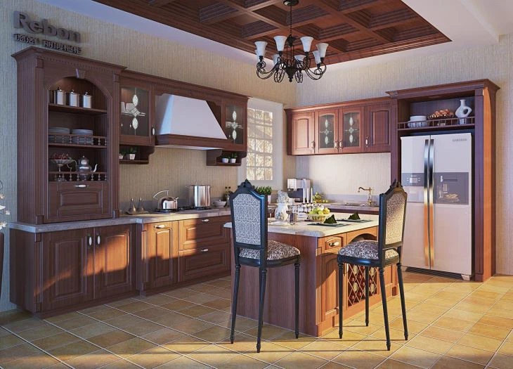 Armários de cozinha em PVC estilo americano
