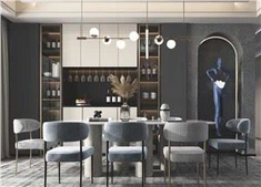 Armário elegante para sala de jantar