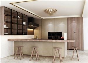 Armários de cozinha modulares em forma de U